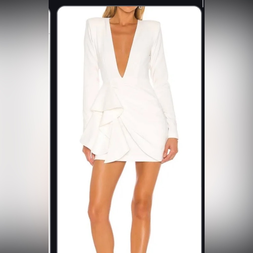 Michael costello white dress